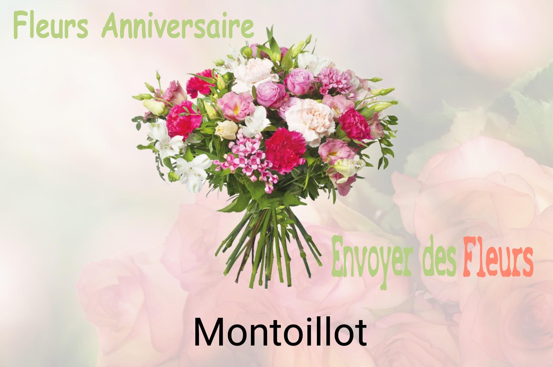 Bouquet de fleurs d’anniversaire livré à Montoillot